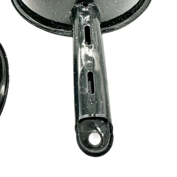 Granite Wear Saucepan Casserole 2 Qt 1.9 L Black Speckled Set of 2 - Picture 5 of 8